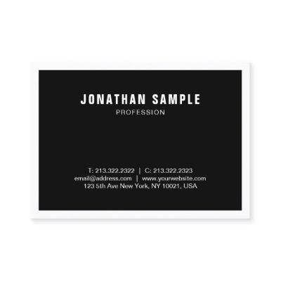 Professional Black White Modern Simple Elegant