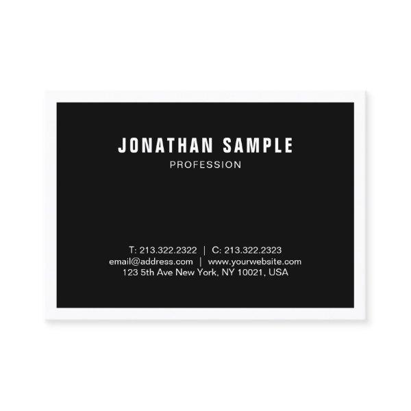 Professional Black White Modern Simple Elegant