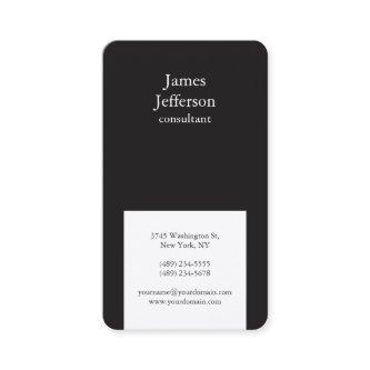 Professional Black & White Modern Stylish Trendy