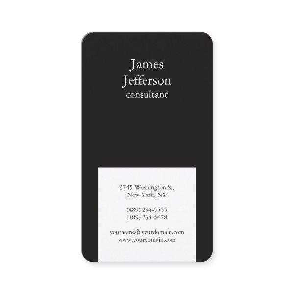 Professional Black & White Modern Stylish Trendy