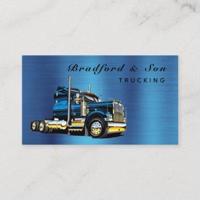 Professional Blue Transport Trucking Haul Company