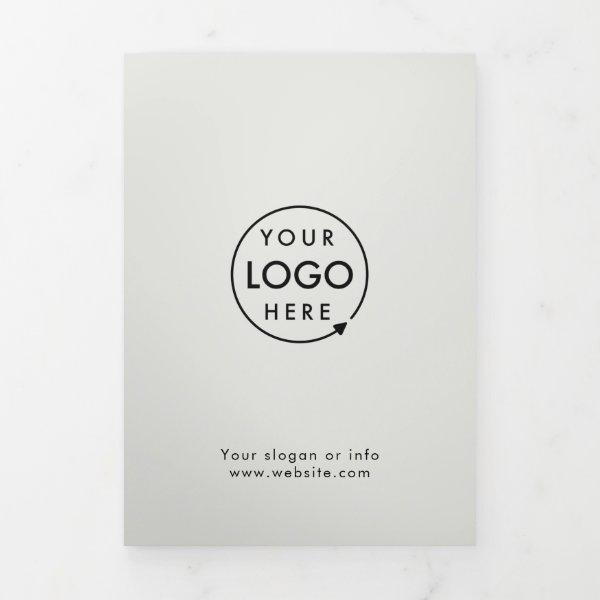 Professional Branded Gray Folded Brochure