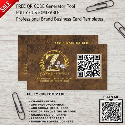 PROFESSIONAL BRANDED LOGO DESIGN QR CODE TEMPLATE