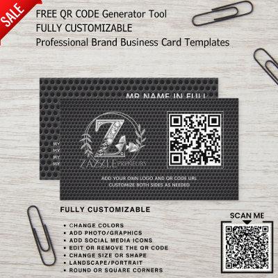 PROFESSIONAL BRANDED LOGO DESIGN QR CODE TEMPLATE