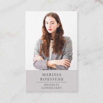 Professional Business Consultant Photo Card