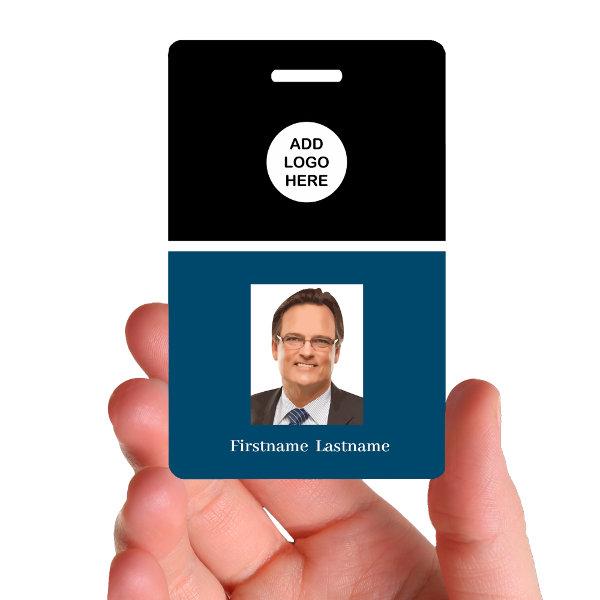 Professional Business Logo And Portrait Name Badge