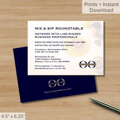 Professional Business Networking Event Invitation