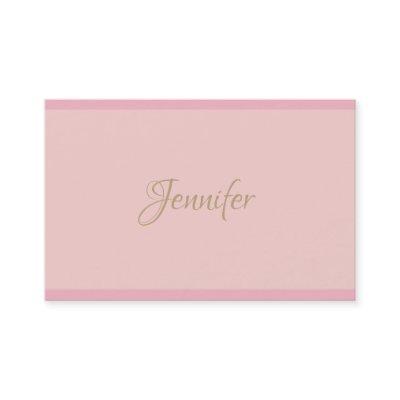 Professional Calligraphy Modern Pink Elegant Gold