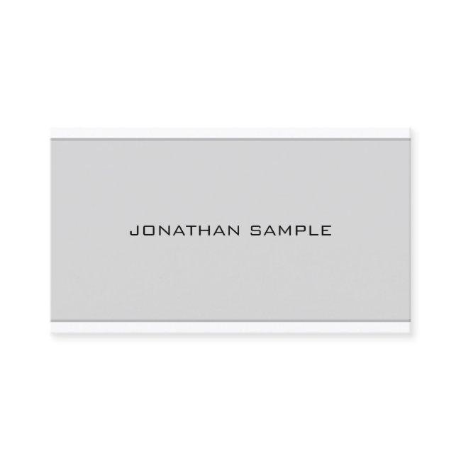Professional Chic Modern Minimalist Grey Sleek