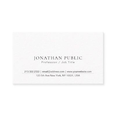 Professional Chic Simple Modern Design Plain