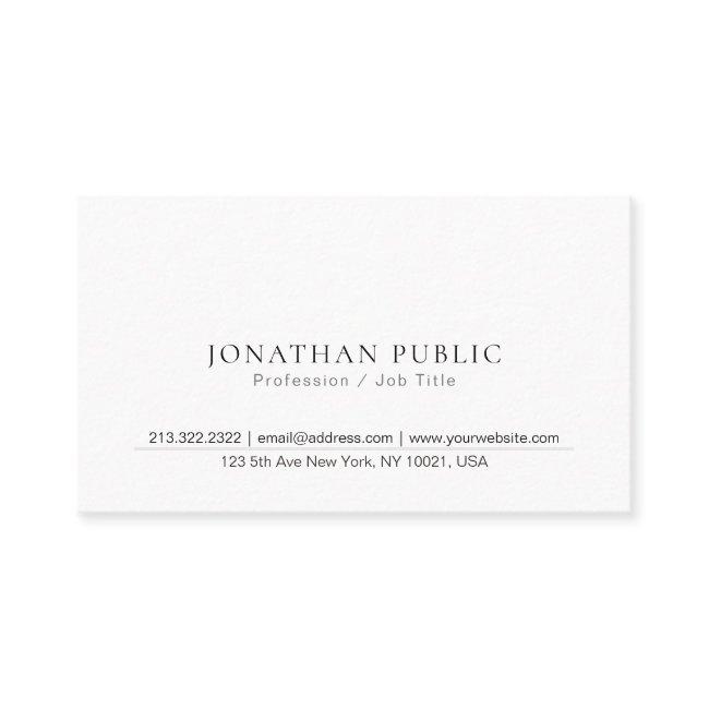 Professional Chic Simple Modern Design Plain