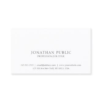 Professional Classic Clean Elegant White