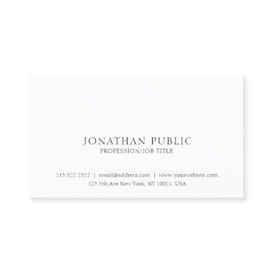 Professional Classic Clean Elegant White