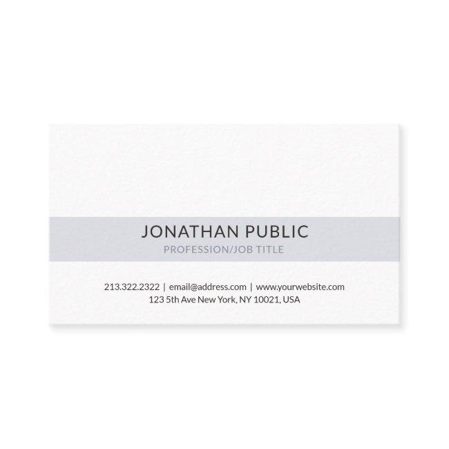 Professional Classic Stylish Grey White Simple