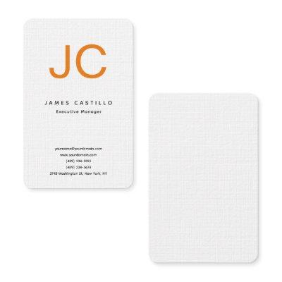 Professional Classical Monogram Minimalist Plain