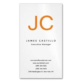Professional Classical Monogram Minimalist Plain  Magnet