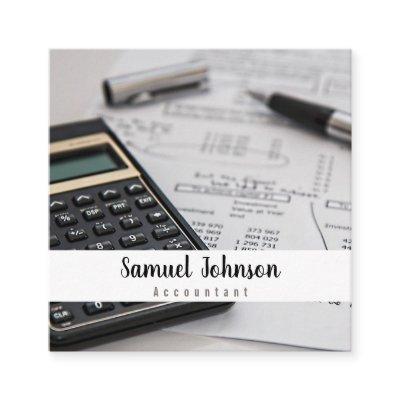 Professional Clean Stylish Accountant CPA Square