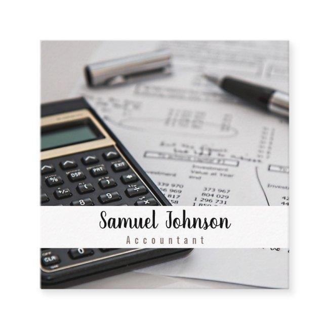Professional Clean Stylish Accountant CPA Square