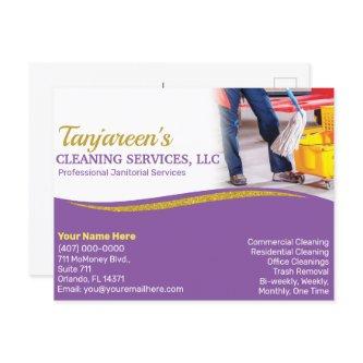 Professional Cleaning/Janitorial Housekeeping Postcard