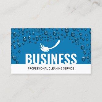 Professional Cleaning Service Blue Water Drops