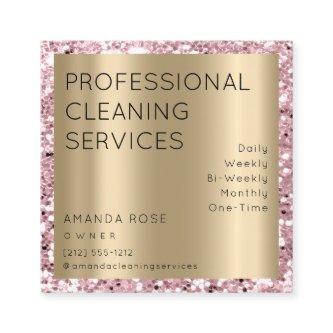 Professional Cleaning Service Residence Sepia Gold Appointment Card