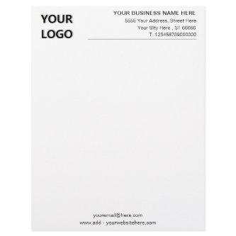 Professional Company Letterhead with Logo and Text