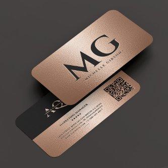 Professional Company Monogram Rosegold Modern