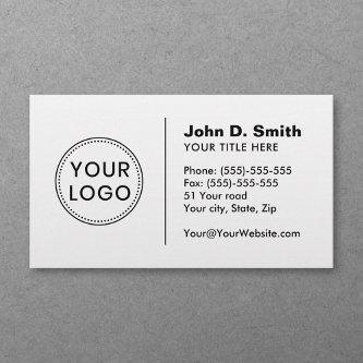 Professional custom logo modern white