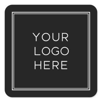 Professional Custom Logo | Simple and Minimalist Square Sticker
