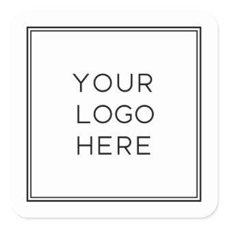 Professional Custom Logo | Simple and Minimalist Square Sticker