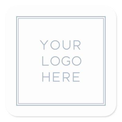 Professional Custom Logo | Simple and Minimalist Square Sticker