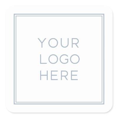 Professional Custom Logo | Simple and Minimalist Square Sticker