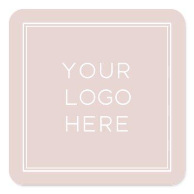 Professional Custom Logo | Simple and Minimalist Square Sticker