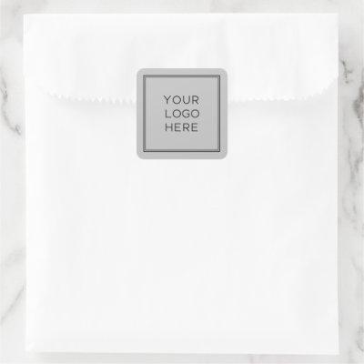 Professional Custom Logo | Simple and Minimalist Square Sticker