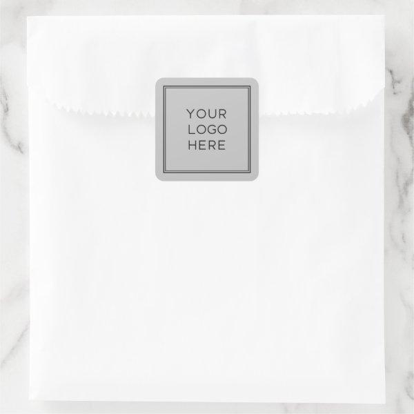Professional Custom Logo | Simple and Minimalist Square Sticker