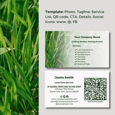 Professional Custom Photo with QR Code Landscape