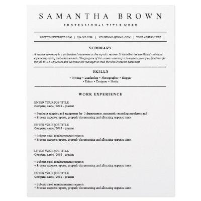 Professional cv modern job application