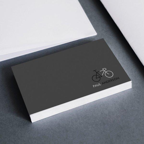 Professional Cyclist Black & White Minimalist