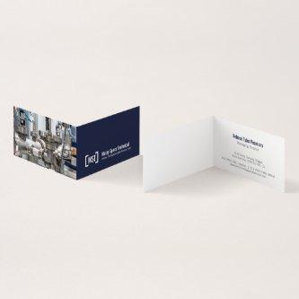 Professional dark blue and white two photos