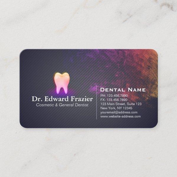 Professional Dentist Dental Clinic Rose Gold Tooth Appointment Card