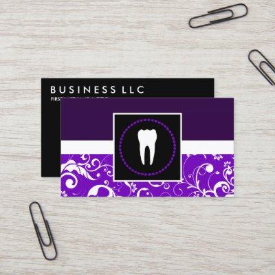 professional dentistry purple damask tooth