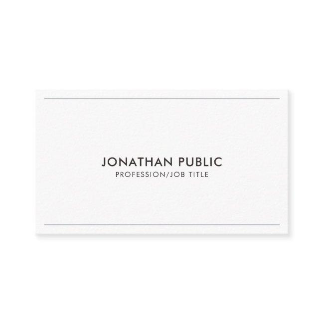 Professional Design Elegant Modern Clean Plain