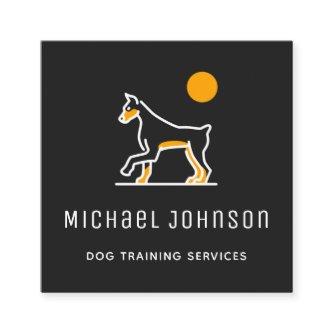 Professional Dog Training Service Doberman Black Square