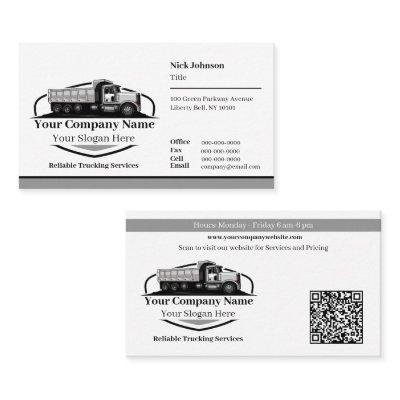 Professional Dump Truck Hauling Company QR Code