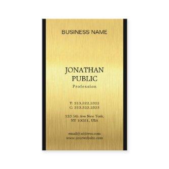 Professional Elegant Black Gold Luxury Plain Chic