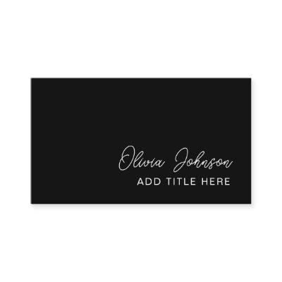 Professional Elegant Black White