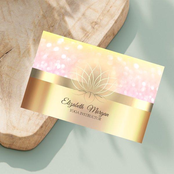 Professional Elegant Bokeh Gold Lotus