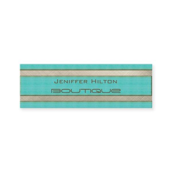 Professional elegant contemporary turquoise metal mini