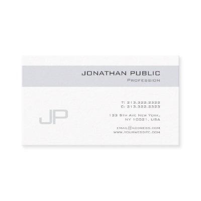 Professional Elegant Design Monogram Plain Trendy