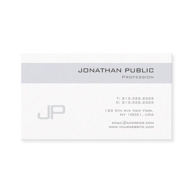 Professional Elegant Design Monogram Plain Trendy